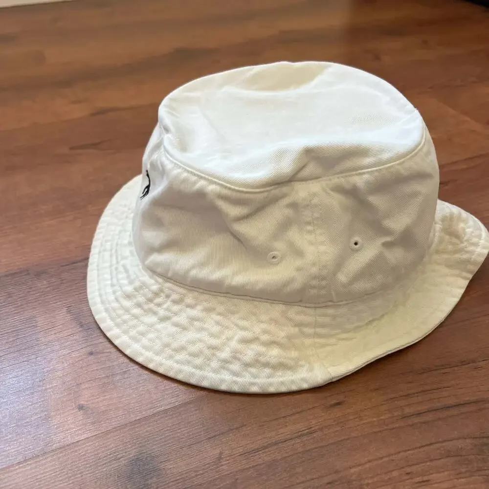 Polo Ralph Lauren White Cotton Chino Bucket Hat Large/X-Large